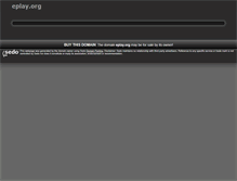 Tablet Screenshot of eplay.org